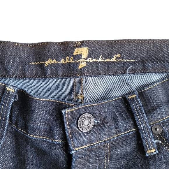 7 for all mankind Gold Digger Dark Wash Straight Jeans - Picture 4 of 6